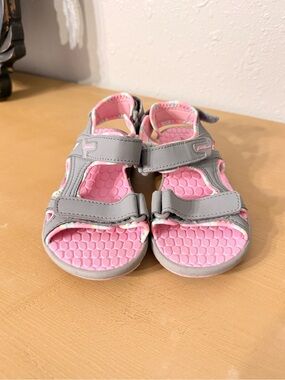 Eddie Bauer Olympia Girls Pink & Gray Sandals
